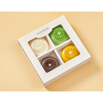 꿀물나무 천연수제비누+쇼핑백 선물세트, 4구 보라(주머니)