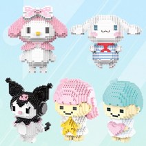 산리오 쿠로미 나노블럭 1156PCS 중국레고 호환 나노블록 청년K기프트, 마이멜로디 1063PCS