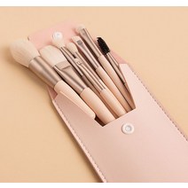 메이크업 브러쉬 파우치 세트 8P 휴대용 화장 붓 솔 파데 볼터치 파우더 브러시, 1, 민트