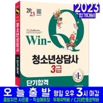 청소년상담사 3급 필기 책 교재 예제문제 최신기출문제해설 단기합격 2023, 시대고시기획