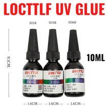 투명방수접착제 폴리우레아 지붕 옥상 10ML LOCTTLF 3018 3038 3068 UV 그림자없는 접착제 유리 커피 테이블 크리스탈 수공예 플라스틱 투명 소프트 투명한, 02 LTF3038 10ML 1PC