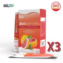 셀스 콤부차 모로오렌지 자몽 대용량 10g x 30개입 3박스, 단품