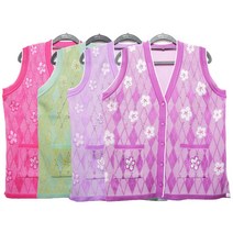 [형제상회]할머니조끼 할머니옷 단추 니트 춘추 0041SF06