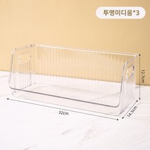 라이트 럭셔리 데스크탑 화장품 보관 상자 기숙사 가정용 마스크 스킨 케어 제품 쥬얼리 아크릴 대용량 보관 바구니 이케아수납장 usm가구 루에나 화장품정리, 투명매체[3겹]