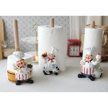 홈카페 소품 요리사 인형 키친타올 홀더 깔끔주방, 1개, 케이크