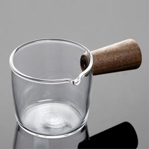 나무손잡이 50ml 에스프레소 샷잔 감성카페 커피컵