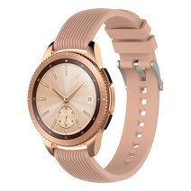 삼성 갤럭시 시계 42mm SM-R810 SM-R815 SM-R800 46mm 용 실리콘 손목 밴드 팔찌 스트랩, Khaki