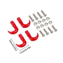 금속 RC 자동차 견인 후크 체인 장식 액세서리 1:10 크롤러 축 SCX10 90046 AXI03007 TRX-4 TRX6, 14 YQA-07RD