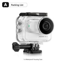 Vamson ta360 GO3 용 방수 케이스 60m 하우징 다이빙 보호 3 카메라 수중 커버 액세서리, 01 A