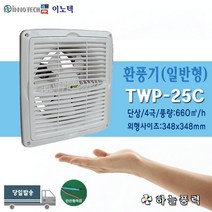 이노텍/보급형팬/환풍기/화장실환풍기/사무실환풍기/환기팬/흡연실/공기정화/////TWP-25C