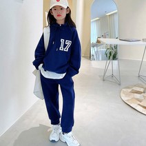 미다키즈 17 후드 트레이닝세트 주니어 상하복 상하세트 남매커플룩 초등 키즈 여아 남아 170
