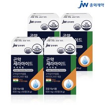 JW중외제약 곤약세라마이드 60정(인도산)저분자콜라겐 히알루론산 엘라스틴 피부영양제 곤약세라미드 먹는세라마이드 곤약감자세라마이드 먹는엘라스틴 피쉬콜라겐 식약처 인증, 60정, 4개