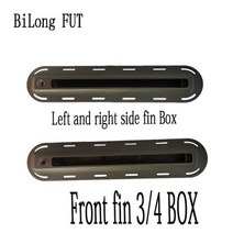 서핑보드핀 지느러미 전문가용 서핑 보드 액세서리 피트 핀 3/4 박스 테일 러더 슬롯 최신 플러그 2 개/세트, Black
