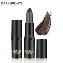 흑채 남자 바르는 염색약 여성 흑체 빗는 발모제 새치 커버 스틱 쿠션 흰머리 1pcs 핫 헤어 필링 섀도우 파우더 푹신한 얇은 트리밍 팡 라인 메이크업 헤어 컨실러 루트 업, 짙은 갈색 펜