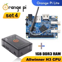 오렌지 파이 라이트 블랙 케이스 Allwinner H3 1GB RAM 싱글 보드 컴퓨터 실행 안드로이드 4.4 우분투 데비안 OS 데모 개발