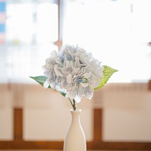 [올리브덴]빈티지 수국조화 고급 성묘 꽃 묘지조화 3color, 빈티지하늘