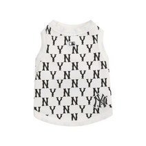 반려 동물 멍멍이 야홍이 옷 MLB 공식 반려동물 복고노화 얇은 민소매 강아지 옷 21 소띠 봄가을 PET1 00202984, M, 뉴욕 메츠 베이지B