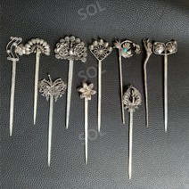은비녀 헤어비녀 머리 고정핀 머리비녀 한복 올림머리 집게핀