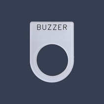 BUZZER 가락지명판 고리명판 스위치명판 (아크릴), 22파이
