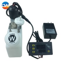 에어탱크 콤프레샤 리시버탱크 유압 콤프레셔 교반기 모터 공기 필터가있는 dewei 흰색 250ml 잉크 탱크 l1800 r1390 l805 타이머가있는 dtf 프린터 전원 수정, 전원 타이머 포함