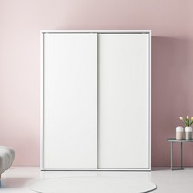 듀크 슬라이드장 1600 A형 긴옷장+선반형, 화이트(CCAK02W0F)