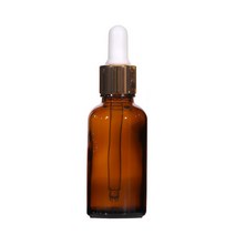 갈색병 골드스포이드 5ml 10ml 20ml 30ml 50ml 100ml 유리 오일 공병 화장품 용기, 30ml 갈색병 골드스포이드 흰색고무, 1개