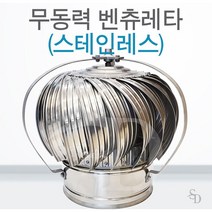 무동력 배출기 벤츄레타 SUS 스텐 100Φ 정화조배출기 가스배출기 화장실냄새 흡출팬 배출팬, 1개