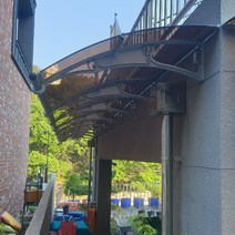 캐노픽스 1500x9900 주택 상가 테라스 차양 베란다 빌라 비가림 주택 주차장 차양막, 그린, 블랙, 블랙(분체도장)