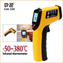 적외선 산업용 온도계 디지털 RZ IR 적외선 온도계 열 화상 카메라 휴대용 디지털 전자 야외 비접촉 레이, 10 GM320