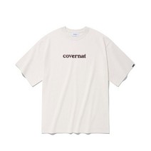 커버낫 남성 반팔 티셔츠 C 로고 오트밀