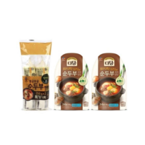 (냉장)행복한콩 몽글몽글봉지순두부350gx2개+다담바지락순두찌개140gx2개, 1세트