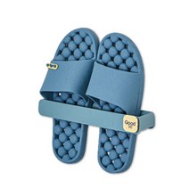 좋은쓰임 미끄럼방지 물빠짐 롤링닷 욕실화 전용랙세트, 롤링닷:블루, 전용랙:블루