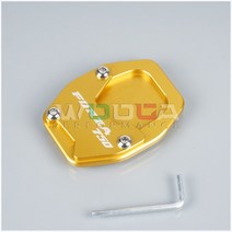 오토바이발판 보조 스탠드 거치대 풋오토바이 풋 사이드 스탠드 패드 혼다 플레이트 킥 확대기 지원 확장, 09 GLD-Forza 750