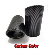 바이크 머플러 자동차 배기 파이프 머플러 팁 커버 스타일링 아우디 A4 B8 Q5 폭스 바겐 파사트 CC 티구안, 05 2pcs Carbon Color