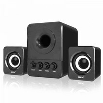사운드바 게이밍 pc 컴퓨터 스피커 SADA D 203 21 3 채널 미니 유선 열베이스 휴대용 mp3 핸드폰 PC, 옵션03 white bluetooth