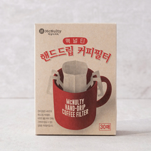 맥널티 핸드드립 커피필터 30개입, 1개