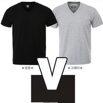 스타하우스 여름V넥티셔츠 데일리티 큰옷 코드FGQH5U656 V넥 빅사이즈 4XL까지 타입01)HYY 무지넥V솔리드