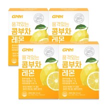 GNM 품격있는 콤부차 레몬 비타민C 유산균 분말 스틱, 120포, 5g