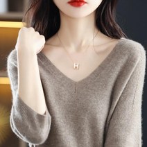 빅사이즈브이넥니트 전문점 2022 봄 여름 와이드 루즈핏 5부 소매 이너니트 상의 4977710203