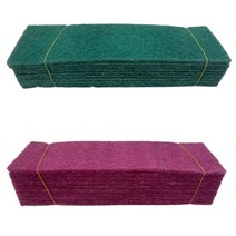 장죽 수세미 직각수세미 12*40 100P, 100개, 적색