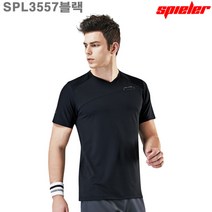 슈필러 (SPL3557BK) 고급 남자 트레이닝 브이넥 반팔티셔츠_라인몰티셔츠 티셔츠