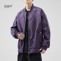 과잠 아메리칸 하이 스트리트 워크 재킷 남성 캐주얼 야구 칼라 파일럿 트렌드 봄 가을 캐주얼 재킷