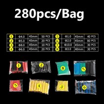 자동차 와이어 커넥터 수축 모듬 열 수축 튜브 폴리올레핀 자동 오토바이 와이어 케이블 절연 슬리브 튜, 01 Bag Package