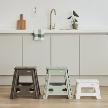 한샘 한샘 핸디 원터치 접이식 스툴 (3종/택1) 사다리 발판 간이의자, 03.한샘 핸디 원터치 접이식스툴_대_브라운