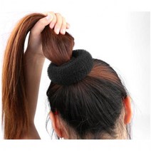 당고머리 똥머리 도넛 헤어 링 올림머리 스타일 매직, 당고머리BL03251검정중