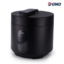 도노 미니 전기밥솥 압력밥솥 DN-033, 블랙