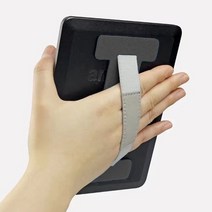 장바9니 편한 태블릿핸드그립 아이패드 캘럭시탭 손잡이스트랩, 그레이