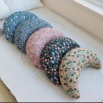 아기 반달 쿠션 등쿠션 침대 헤드 순면, 블랙