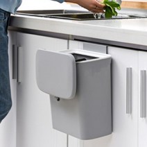 냄새안나는쓰레기통 벽걸이휴지통 10L 부착형