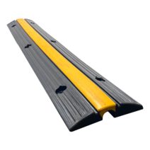 전선보호용 고무 과속방지턱 차량 도로 방지턱 1구용 소, 볼트없음(300 x 500), 1개